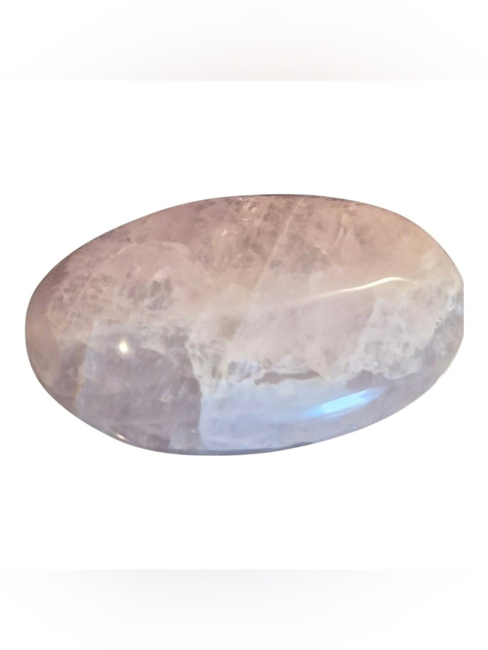 Rose Quartz Palm Stone – Polished Pink Crystal Stone